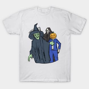 The Witch, the Pumpkin and Death T-Shirt